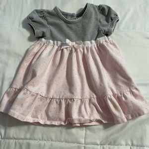 Jillian’s Closet size 12 mos gray and light pink dress